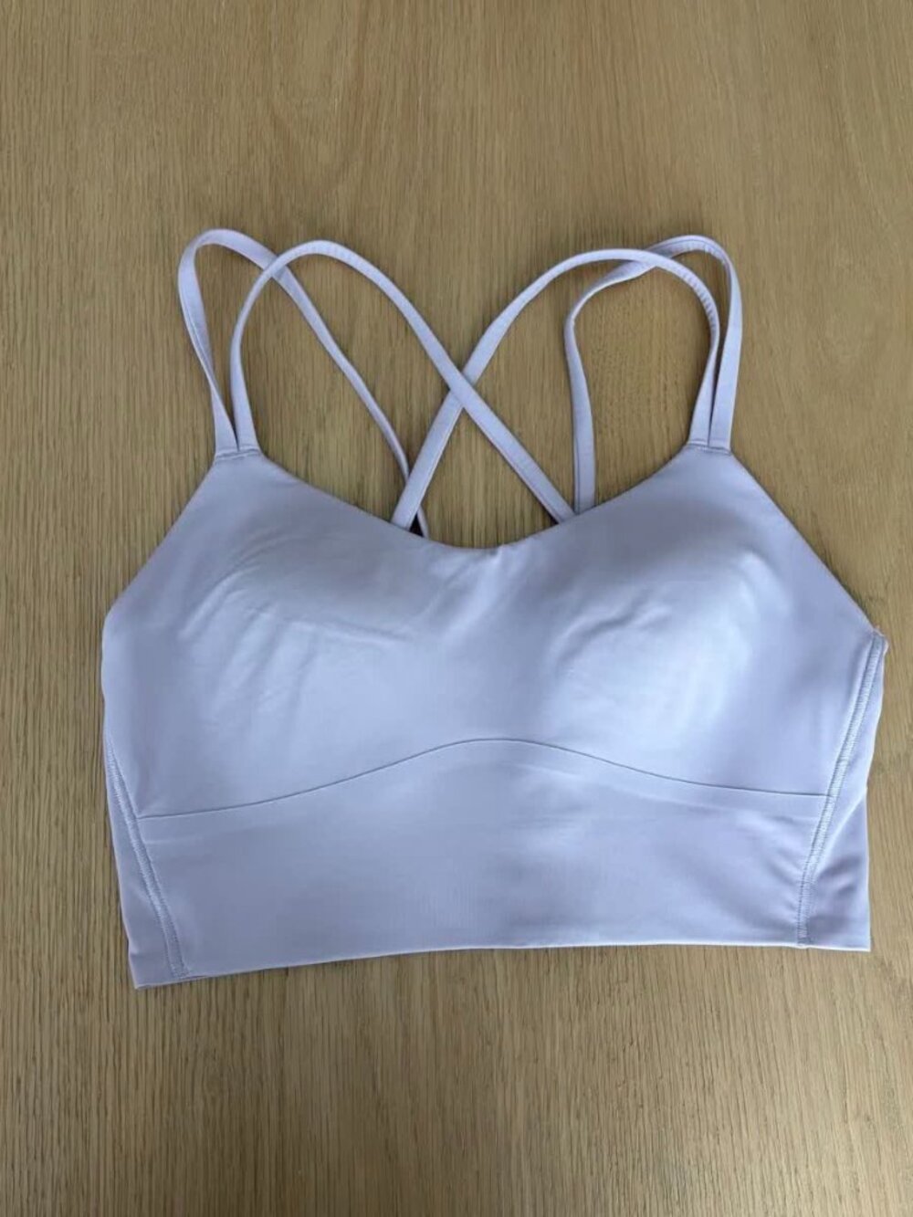 Lululemon Like a Cloud Longline Bra – Light Lilac Purple – Size 6